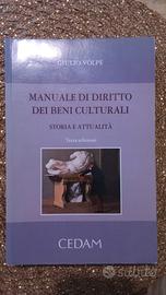 Manuale diritto beni culturali usato Volpe