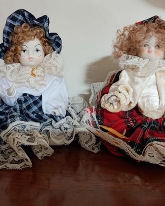 Bambole di Capodimonte in porcellana 2 pezzi