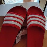 ciabatta adidas rossa