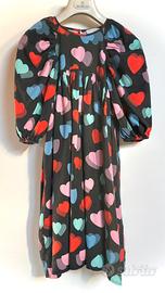 Vestito Stella McCartney 8 anni nero con cuori col