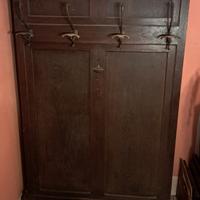 appendiabiti antico in legno massello