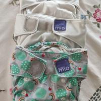 Set di 5 pannolini lavabili Bambino Mio + fantasie