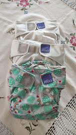 Set di 5 pannolini lavabili Bambino Mio + fantasie