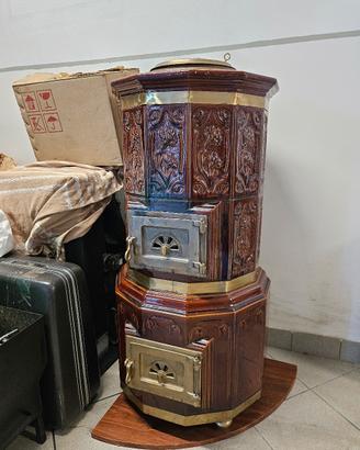 Stufa vintage castellamonte ceramica