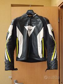Giacca moto in pelle Dainese Tg 50
