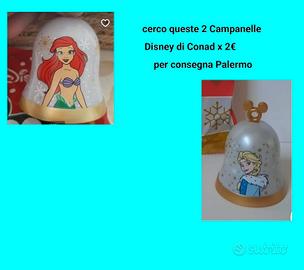 da trovare le campanelle conad Ariel e Frozen 