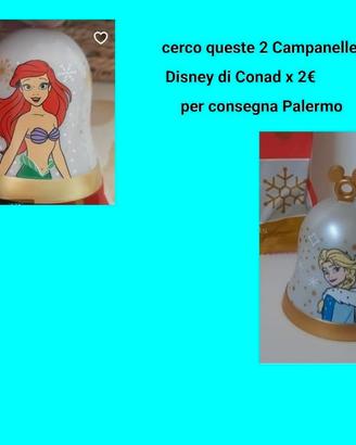 da trovare le campanelle conad Ariel e Frozen 