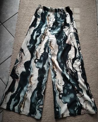 Pantaloni donna gamba larga 