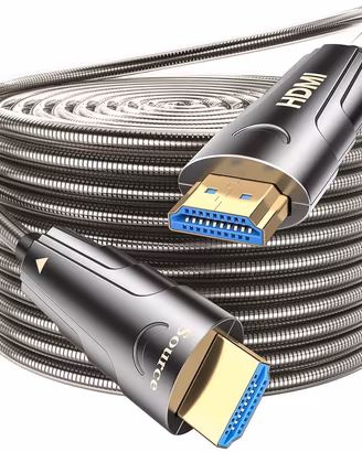 Cavo HDMI Fibra Ottica 8K 30m Armato Acciaio 2.1