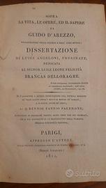 Libro antico 1811 Guido D'Arezzo dissertazione ...