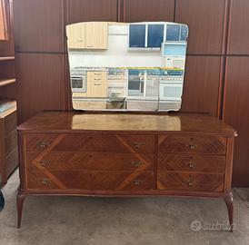 COMÒ / CASSETTIERA VINTAGE IN NOCE – ANNI ’40/’50