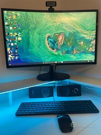 Pc fisso HP Pavilion, con tutti gli accessori