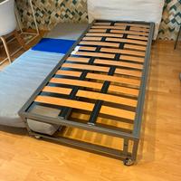 Struttura letto singolo più estraibile con materas