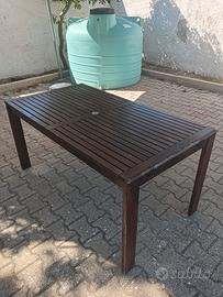 tavolo da giardino in  legno massello Ikea applaro