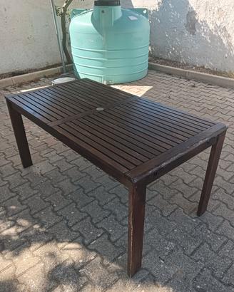 tavolo da giardino in  legno massello Ikea applaro