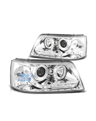 FARI VOLKSWAGEN VW T5 03-09 LUCE DIURNA FONDO CROM