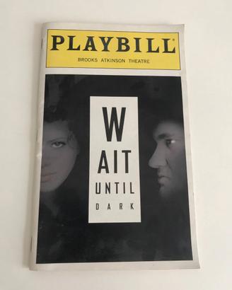 Playbill autografato da Tarantino e Lang