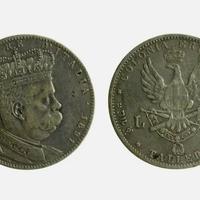 Umberto I lire 5 eritrea tallero 1891