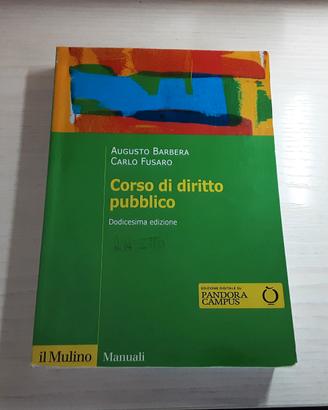 Libro "Corso di diritto pubblico"