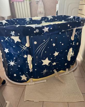 Vasca da bagno pieghevole portatile