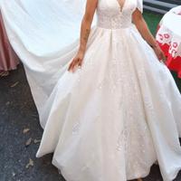 Incantevole Abito da Sposa Principesco –Taglia S 