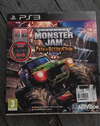 volante monster jam ps3 raro con box collezione 