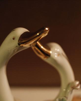 Cigni innamorato anni 70 capo di monte