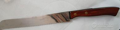 Coltello da pane vintage Inox Pran acciaio inox