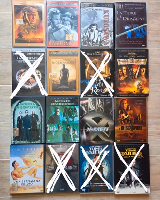 Collezione DVD film azione, classici e cult