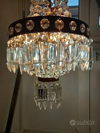 lampadario vintage restaurato stile impero 