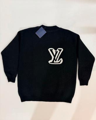 Maglione Nero - Monogramma LV