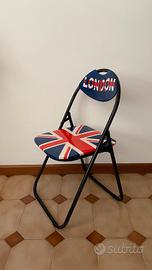 sedia pieghevole bandiera inglese