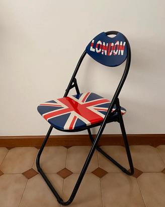 sedia pieghevole bandiera inglese