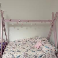Letto montessori rosa