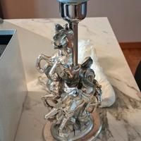 Lampada  cavallo in argento  Ottaviani