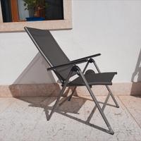 Sedia pieghevole in alluminio