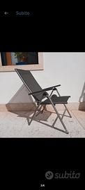 Sedia pieghevole in alluminio
