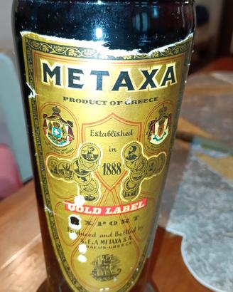 Metaxa Gold Label Export – Liquore Greco Anni '70 