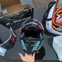 Casco LS2 FF327 Challenger ct2 flames - Taglia M,