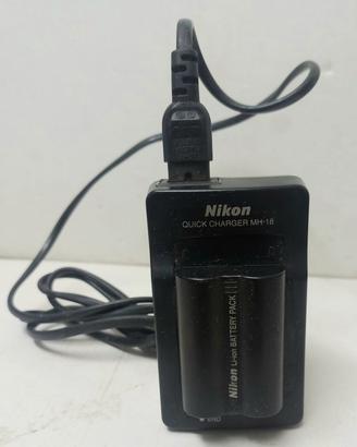 Caricabatterie rapido Nikon MH-18  + batteria orig