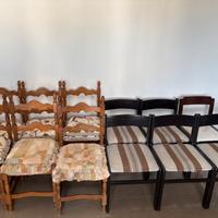 Stock Sedie in Legno – Stile Rustico