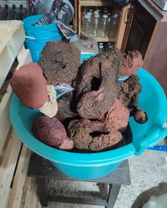 Rocce vulcaniche per acquario