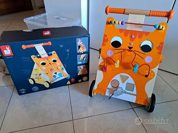 Janod - Carrello multiattività in Legno (Gatto)