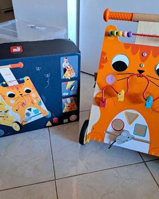 Janod - Carrello multiattività in Legno (Gatto)