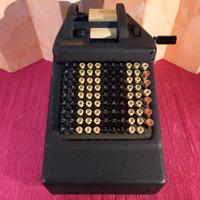 Calcolatrice meccanica scrivente anni 30 Aldo Bona