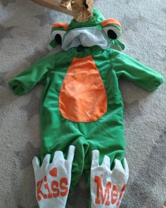 costume carnevale principe ranocchio bambino 6/12 