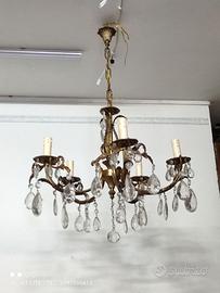lampadario antico stile rococo