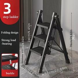 Scala, Scaletta Pieghevole a 3 Gradini Sgabello