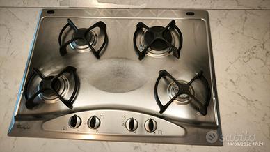 piano cottura Whirlpool 4 fuochi 