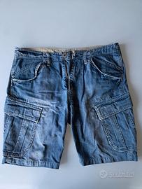 Bermuda Jeans corti Uomo Taglia 50 stile Vintage